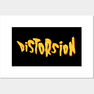 logo Distorsion Posters and Art